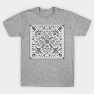 Modern Gray Quilt T-Shirt